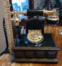 1970s Reproduction Antique Rotary Dial Desk French Style Telephone Works