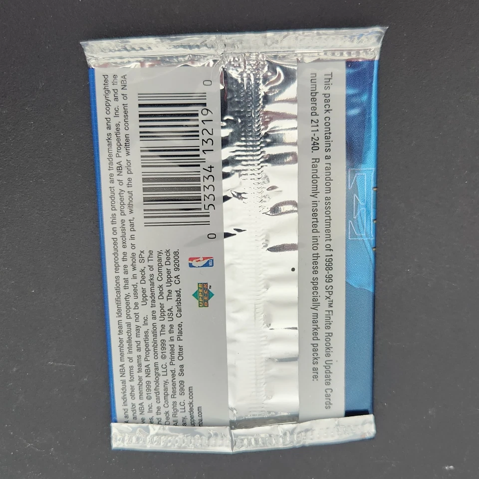 1998-99 Spx Finite Basketball Wax Pack - Image 2 of 2