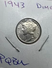 1943 Mercury Dime Brilliant Uncirculated BU Coin