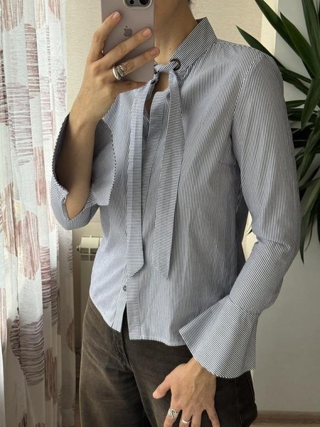 Women Armani Exchange Shirt White Cotton 32