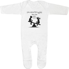 Baby Strampler Jumpsuits / Schlafanzüge "Life's Full Of Ups & Downs" (SS057302)