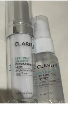 ClarityRx BRIGHTEN IT Lactic Acid  10% & LET THERE BE LIGHT Powerful Brightening