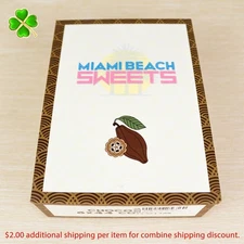 Miami Beach Sweets Chocolate Corona Empty Cigar Box 6.25" x 4.75" x 2"