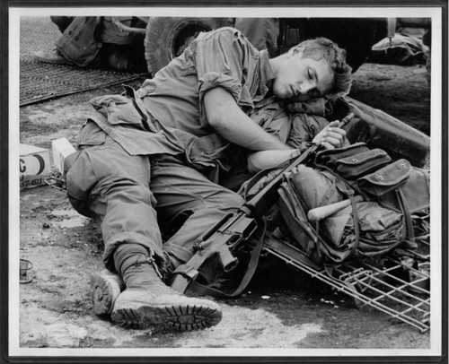 Vietnam War 1967 "Cat Nap” Type 1 Original Photo By Dana Stone