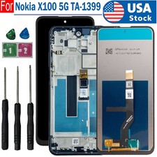 New For Nokia X100 5G TA-1399 LCD Display Touch Screen Digitizer Assembly  Frame