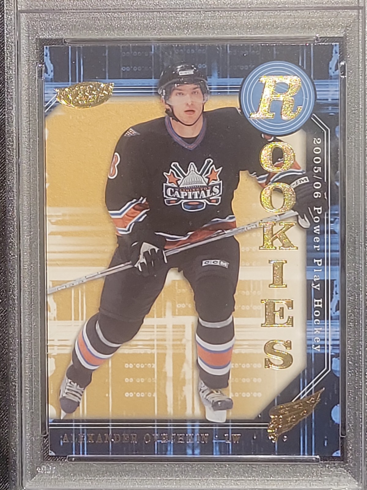 2005 Upper Deck Alexander Ovechkin Power Play RC PSA 8 #143 Pop 221, w/ 776 ⬆️ view 2