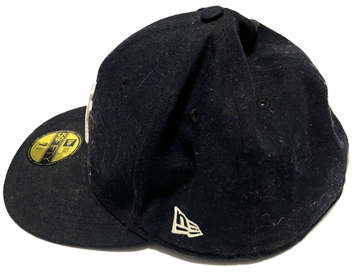 NEW YORK YANKEES NY Men Black 59Fifty Baseball Hat Cap 7 5/8 New Era MLB - Picture 2 of 6