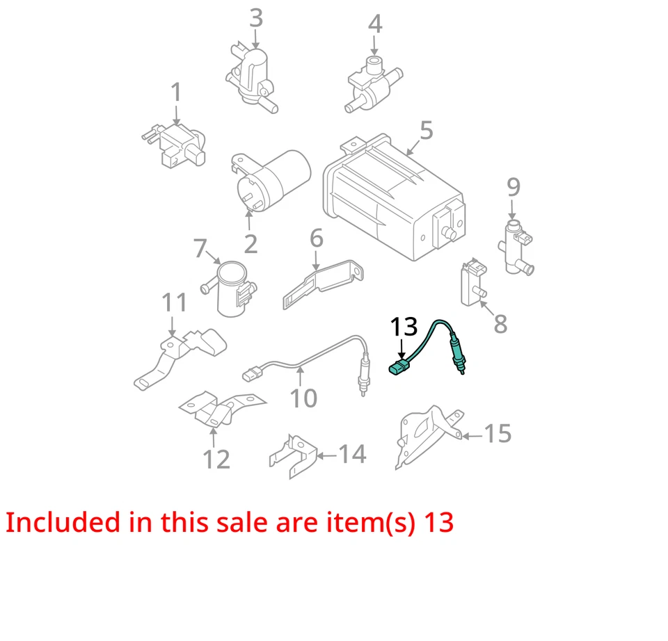 Juego de 2 sensores de oxígeno OEM para Nissan Rogue 2014-2020 de 2,5 L O2 OEM Foto 4 de 4