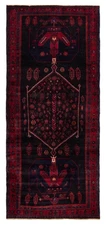 Vintage Hand-knotted Runner Rug 4'8" x 11'0" Traditional Oriental Wool Carpet