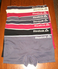NEW REEBOK LOT 8 PLUS SZ 2X SOFT STRETCHY MID-RISE BOYSHORT UNDERWEAR PANTIES