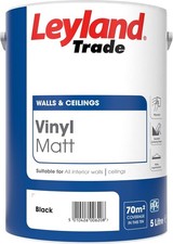 Leyland Trade Vinyl Matt Emulsion Paint - Black 5L 7.15 per litre