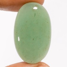 100 Natural Green Aventurine Oval Cabochon Gemstone 28.5 Ct. 30X19X6 mm A-35646