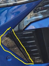 RENAULT CLIO FRONT BUMPER 2025 DRL PASSENGER LIGHT FACE LIFT SURROUND MOLDING