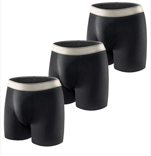 Carer 3er-Pack Waschbare Inkontinenz Pants Männer aus Baumwolle mit 150 ml Black