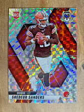 2025 Panini Mosaic Shedeur Sanders Silver Mosaic Prizm Rookie #302