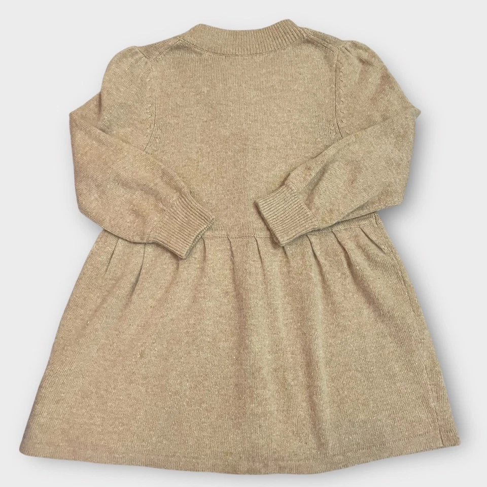 BCBGMaxAzria Tan Angora Wool Knit Button Cardigan Sweater XL Babydoll Designer - Image 2 of 4