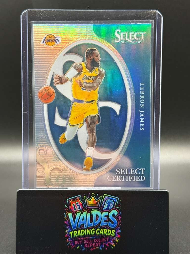 LeBron James 2023-24 Panini Select #7 Select Certified Silver Prizms Lakers CB4
