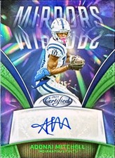 2025 Panini Certified Mirror Signatures Green 21/25 SP Adonai Mitchell  AUTO