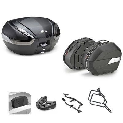 Set GIVI Bauletto V47NNT Bags WL900B for Suzuki 1050 V-Strom XT