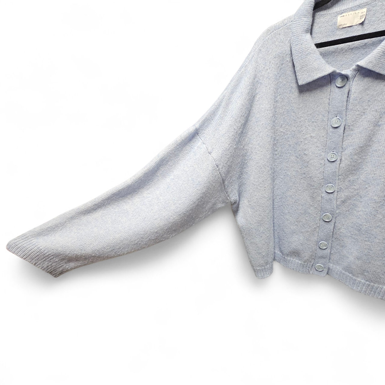 ASOS Light Blue Collared Button Down Cardigan In … - image 6