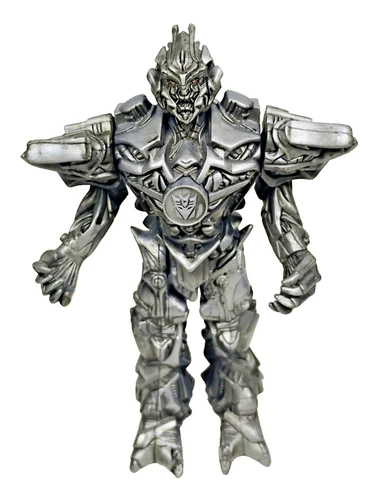 Vintage Transformer Silver Megatrin Alien Robot 5.75 inches