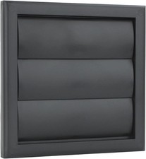 Vents 4 inch Black External Gravity Grille Air Vent Cover 100 mm Shutter Cover