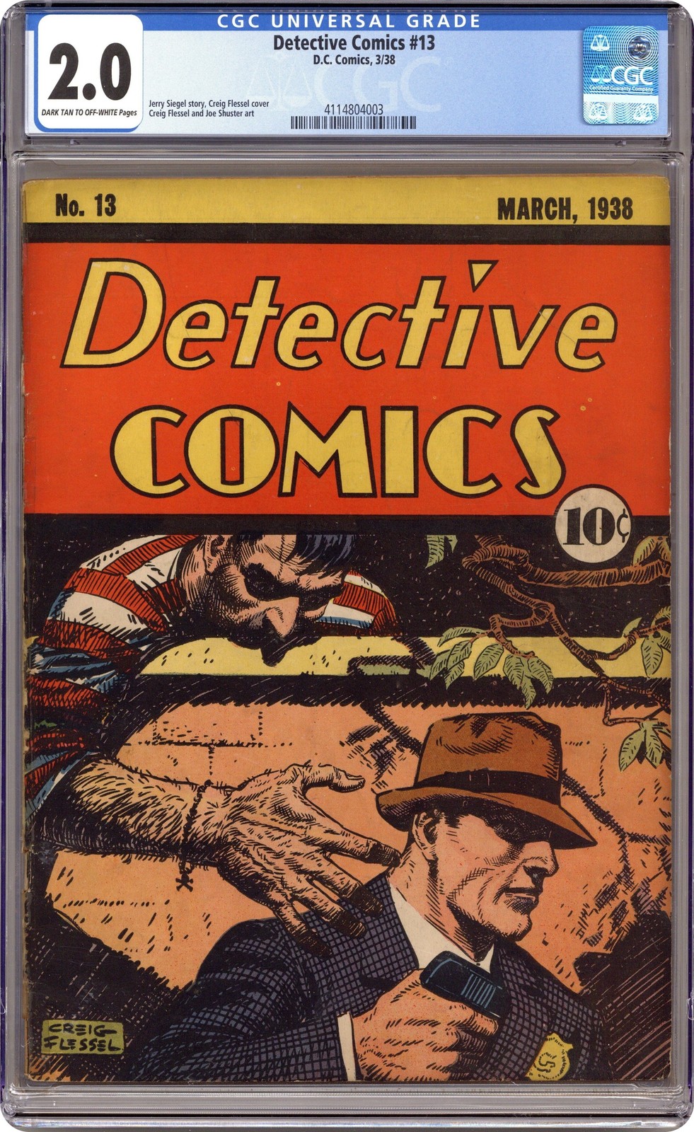 Detective Comics #13 CGC 2.0 1938 4114804003