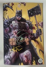 Absolute Batman #18  Battle Damage Signed By Scott Snyder & Tyler Kirkham 