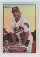 2012 Topps Chrome Sepia Refractor 7/75 Brad Peacock #163 0t4