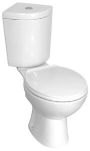 Design Eck Toilette WC  Stand komplett Set mit Sp lkasten 