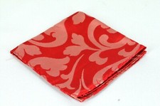 Lord R Colton Masterworks Izmir Red Pearl Scroll Pocket Square Silk - 75 New
