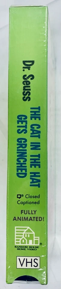 Dr Seuss The Cat in the Hat Gets Grinched (VHS, 1992) Christmas Special NEW HTF Foto 4 de 4
