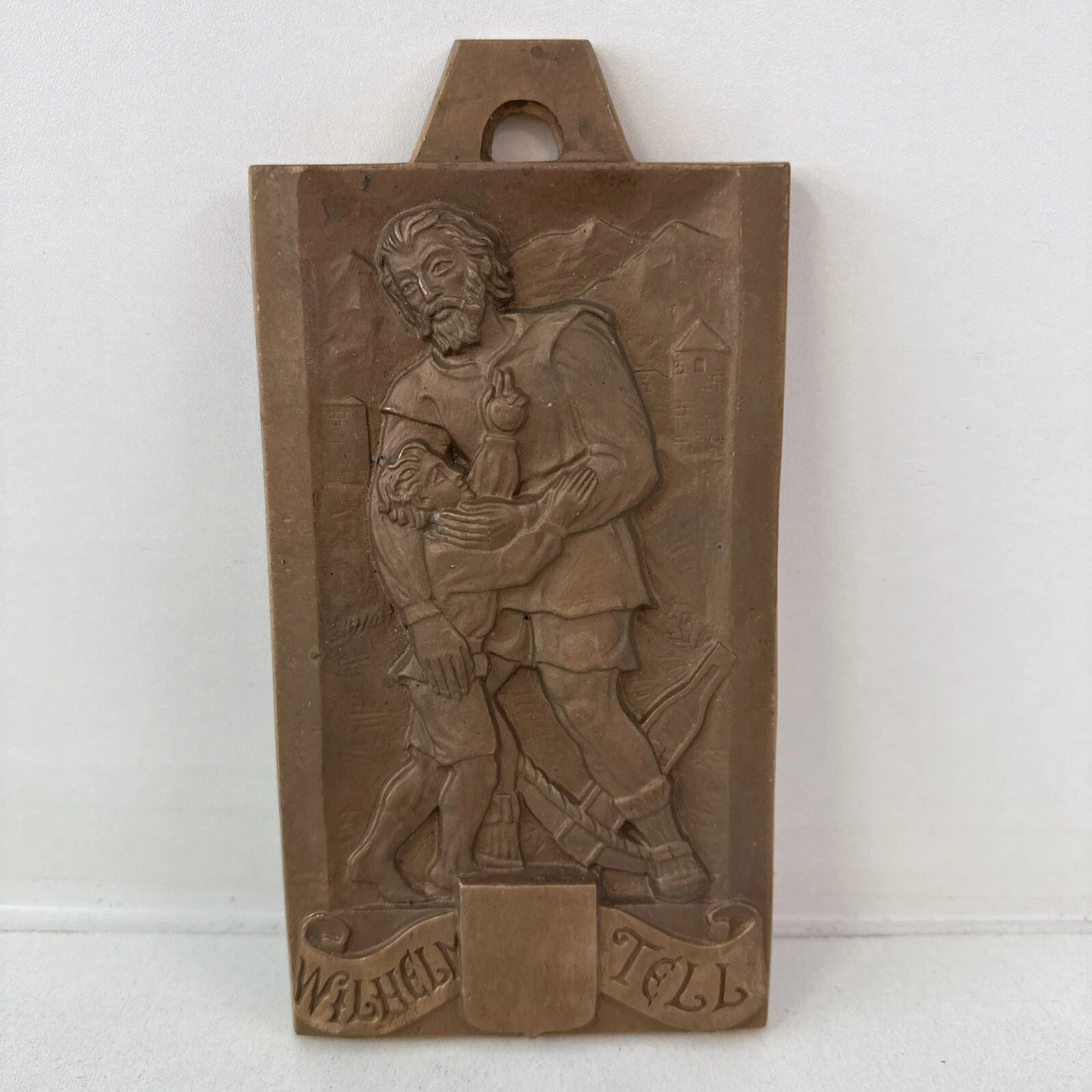 Médaille Plaque Présentoir Wilhelm Tell Militaire