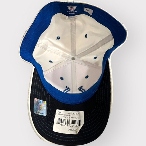 Gorra Sombrero Indianapolis Colts Reebok Blanco en el Campo Grande XL - Imagen 7 de 9