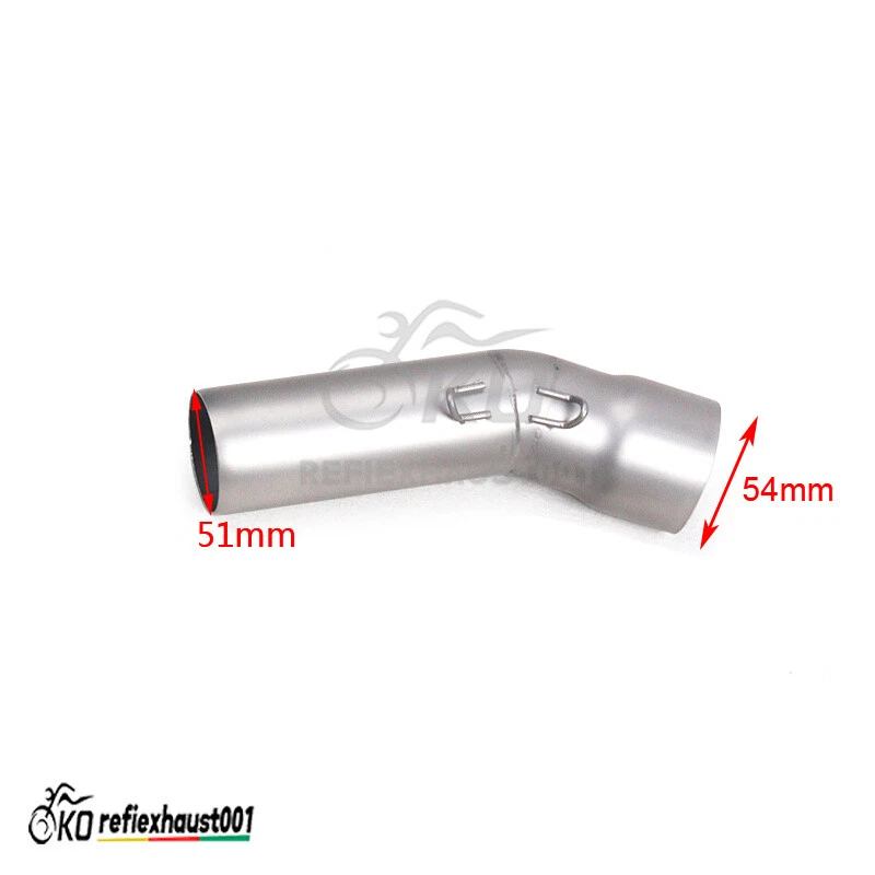 Tubo medio para BMW F650GS F700GS F800GS sistema de escape conexión tubo medio deslizamiento 51 mm Foto 2 de 4