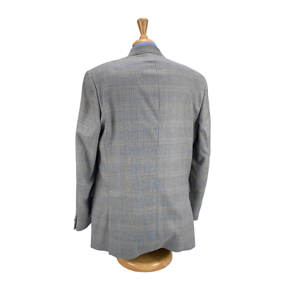 Veste Sport Homme Hart Schaffner Marx - Taille 44/45 L - Laine Gris Glen Plaid - Coupe Classique Longue - Occasion Très Bon état