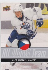08/09 UD...ALES HEMSKY...ALL WORLD TEAM...SP...CARD # AWT-14...OILERS