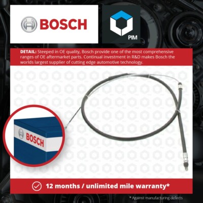 Handbrake Cable Rear Right 1987477531 Bosch Hand Brake Parking 