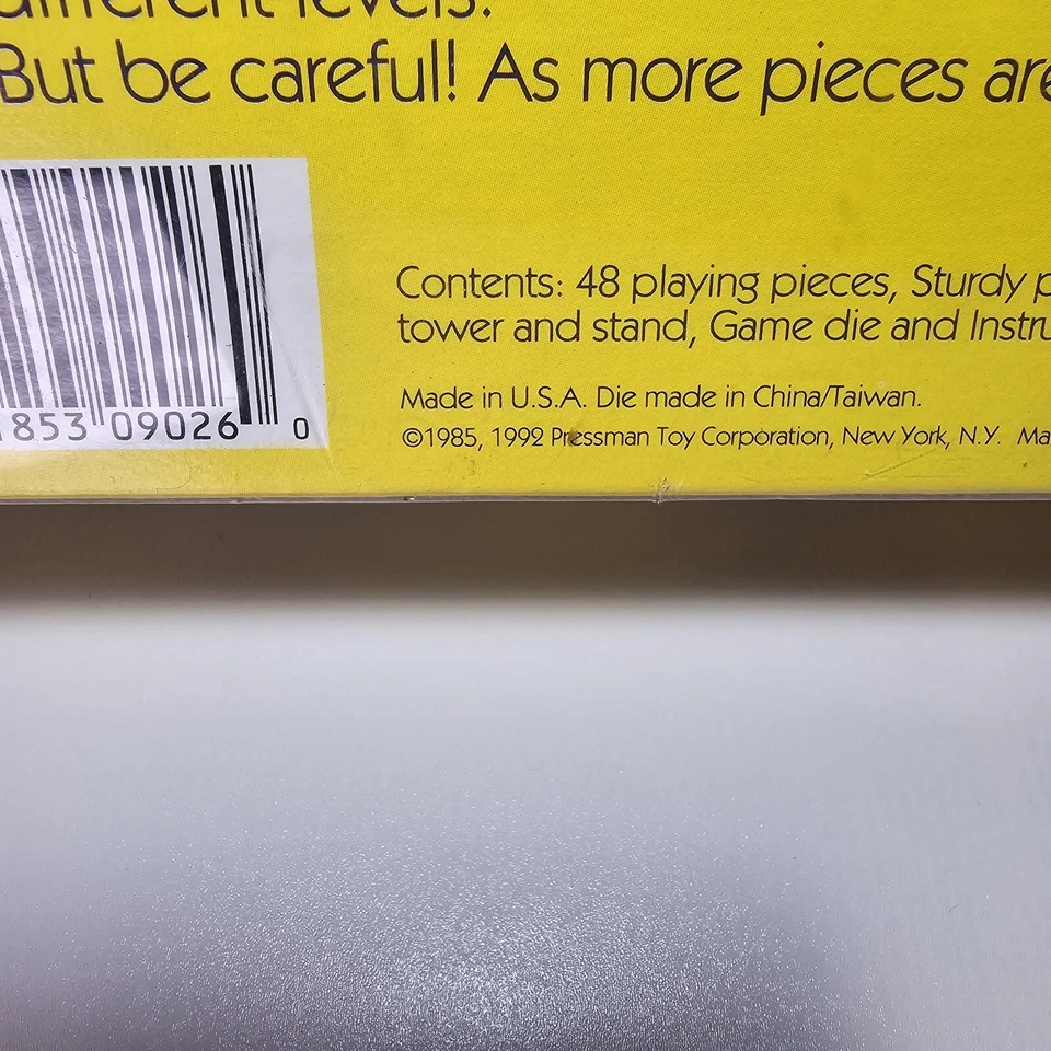 Topple Board Game 1992 Edition Pressman Balancing Game Vintage Still Sealed - Image 3 of 4