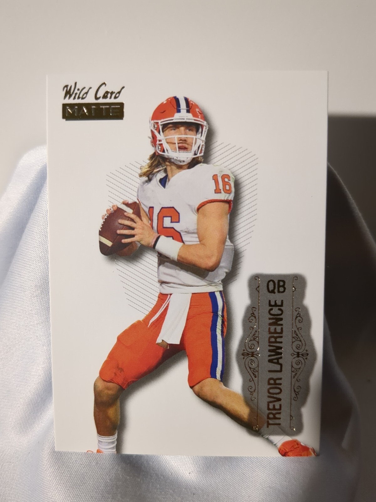 Trevor Lawrence Wild Card Matte Limited Base #LBC1 Gold Foil-Blue