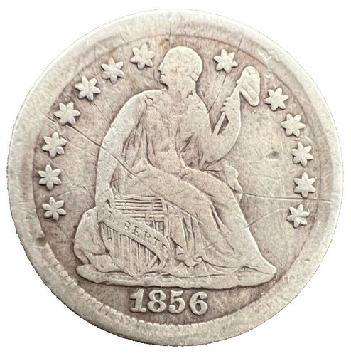 1856 P Seated Liberty Half Dime Z2075 | eBay