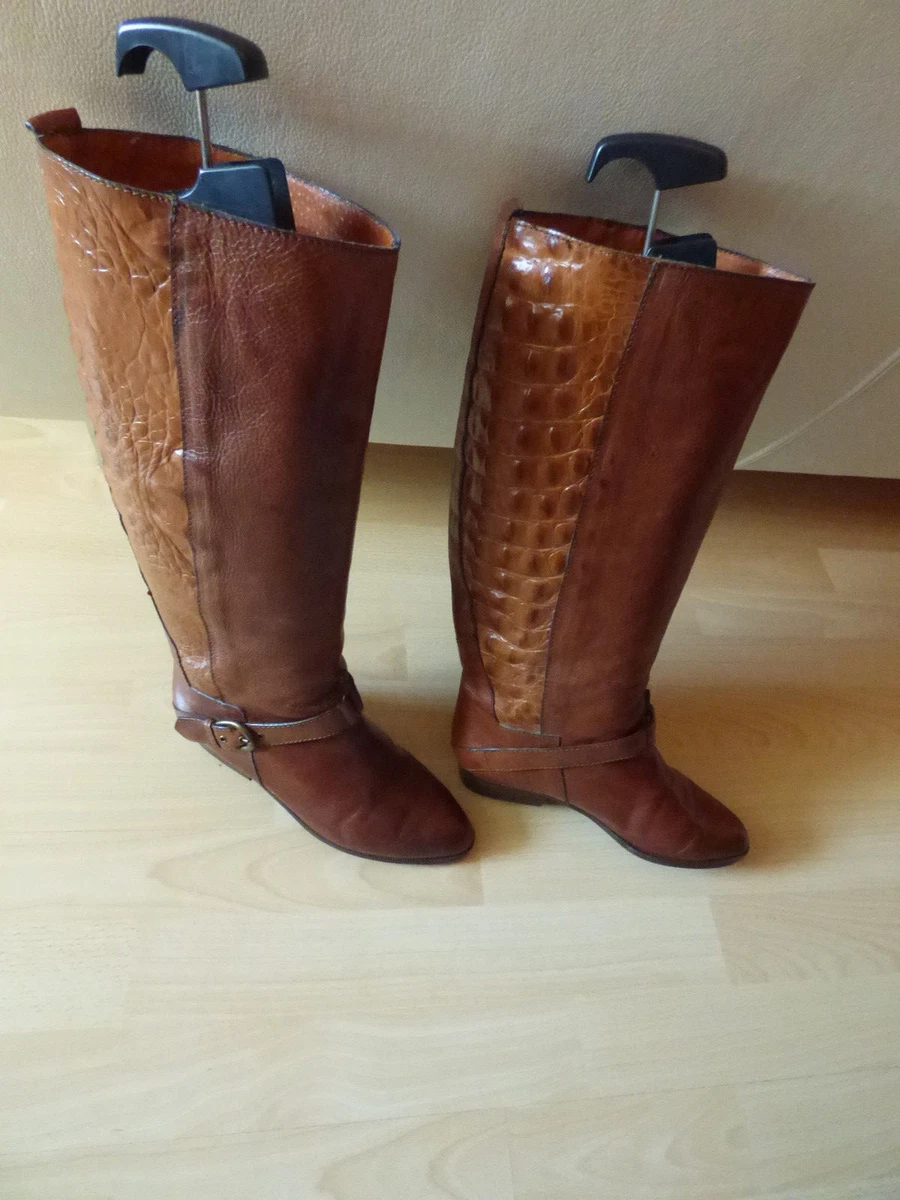 Damen Stiefel Leder Kniehoch : Damen Stiefeletten M Produktbild-Vorschau 8