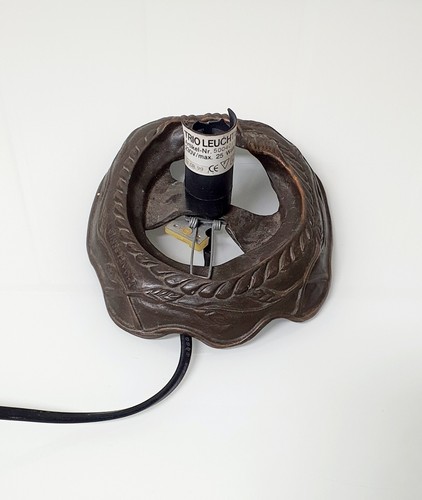 1936 Tin Chi Bronze Tischlampe Design Sadeck, zum herrichten - Bild 5 von 11