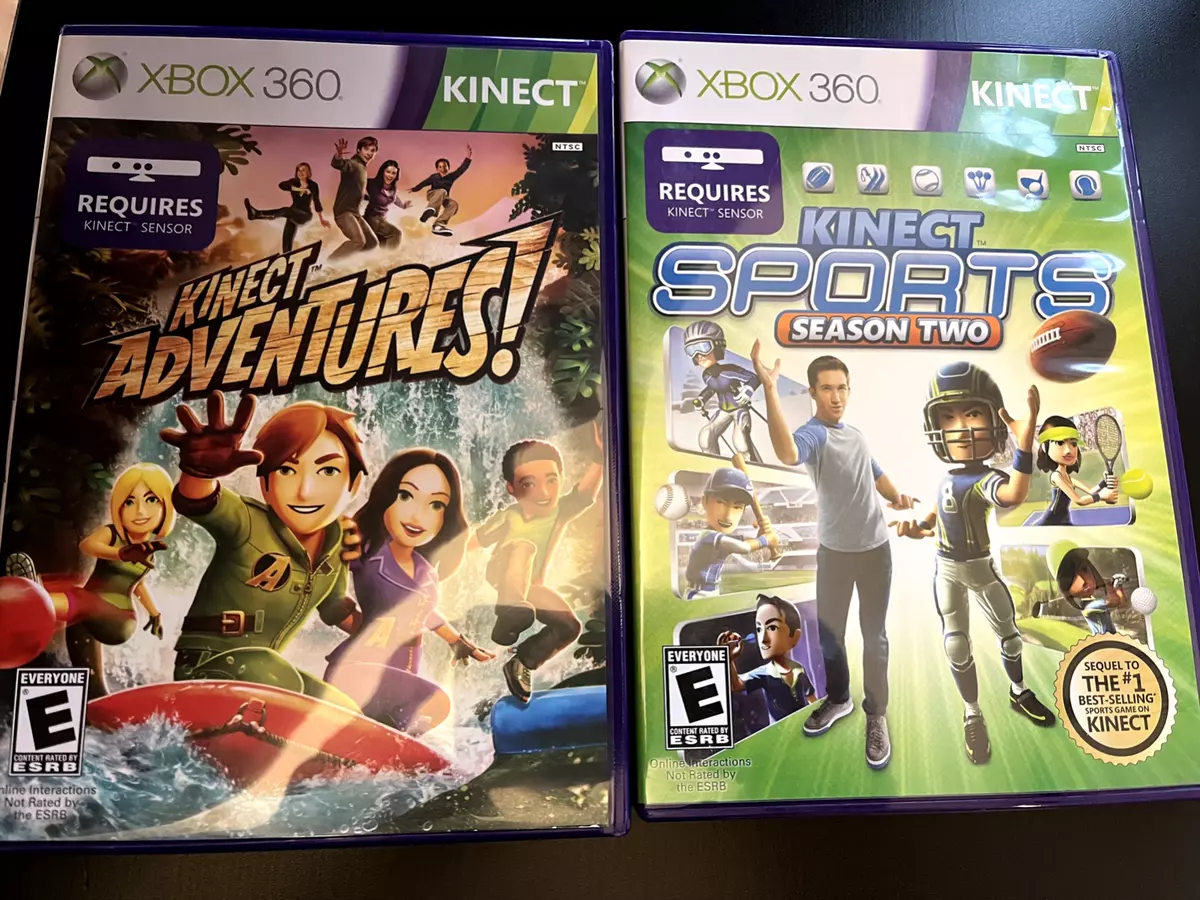 Kinect Sports 1 & 2 Season Two (Xbox 360 Video Game Lot)