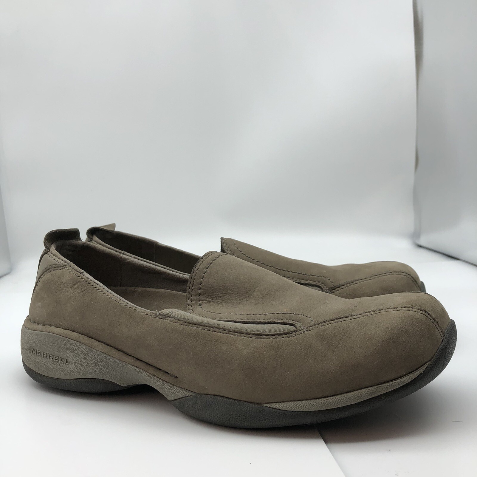 Scarpe mocassini Merrell Primo scamosciate slip on taglia 10 mancano solette