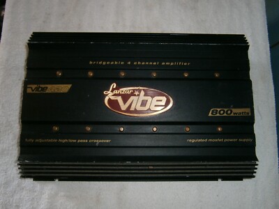 Vibe 420 800 Watt Bridgeable 4 Channel Amplifier Fully Adjustable High Low Cross