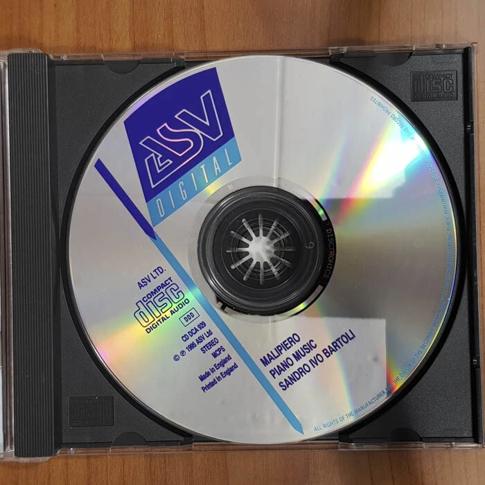 SANDRO IVO BARTOLI Malipiero Piano Music NM/EX(CD) - Bild 3 von 4