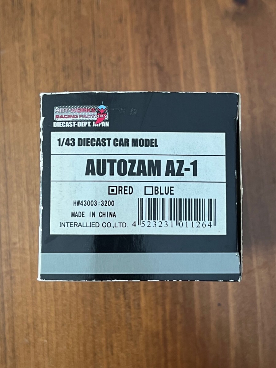 1/43 Scale Hot Works AUTOZAM MAZDA AZ-1 RED Diecast HW43003