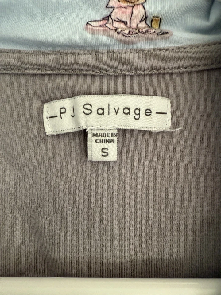 Juego de pijama PJ Salvage para mujer de 2 piezas lindo perro Yorkie pijamas dormir suave cálido cómodo Foto 3 de 4