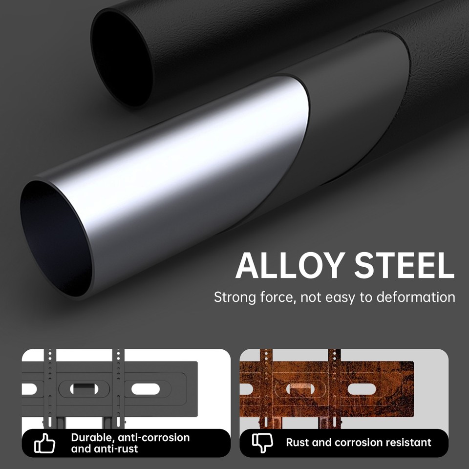 Height Adjustable Swivel TV Stand for 32 to 80 Inch TVs VESA 600x400